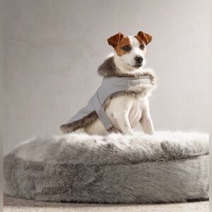 Restoration Hardware Luxe Faux Fur Pet Vest - small